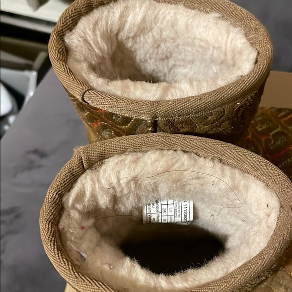 UGG Tan Quilted Boots - Picture 2 of 3